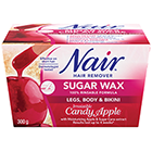 Nair™ Irresistible Candy Apple Sugar Wax for Legs, Body & Bikini with Moisturizing Apple & Sugar Cane Extract