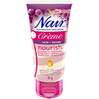 Crème dépilatoire Nourish de Nair à l’huile de pépins de raisin pour le visage Enrichie d’un antioxydant, le resvératrol