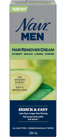 Nair Men Hair Remover Cream for Chest, Back, Legs & Arms with Avocado Extract