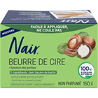 Beurre de cire Nair pour les jambes formule non parfumée avec seulement 5 ingrédients