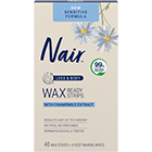 Nair Sensitive Wax Ready Strips for Legs & Body with Chamomile Extract