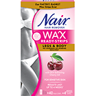 Nair™ WAX READY-STRIPS for Legs & Body with Skin Softening Cherry Oil