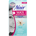 Nair™ WAX READY-STRIPS for Face with Soothing White Lily