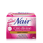 Nair™ Cire divine™ Microwave Resin Wax for Legs & Body with Japanese Cherry Blossom & 100% Naturally Sourced Rice Bran Oil