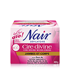 Cire de résine allant au micro-ondes Cire divine de Nair  pour les jambes et le corps avec fleur de cerisier japonais et huile de son de riz de source 100 % naturelle