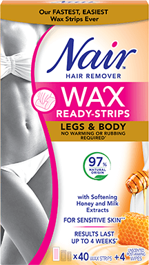 Nair™ WAX READY-STRIPS For Legs And Body with Milk & Honey