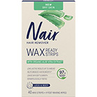 Nair Wax Ready Strips With Organic Aloe Vera Extract