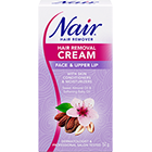 Nair™ Cream for Face and Upper Lip with Skin Conditioning & Moisturizing Sweet Almond Oil & Softening Baby Oil