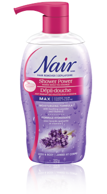 Nair™ Shower Power™ MAX for Coarse Hair Moisturizing Formula with Soothing Lavender and Vitamin E